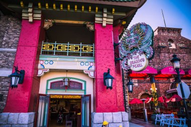 Osaka, Japonya - 17 Kasım 2018: adında bir Çin restoranı