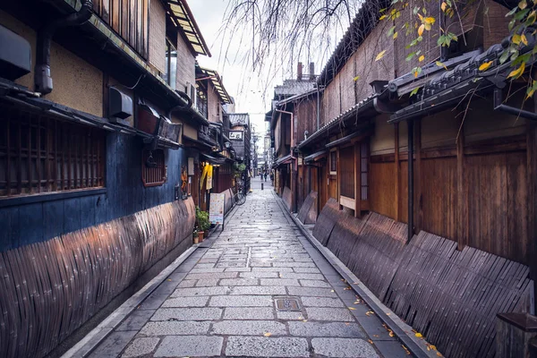 Kyoto Japán 2018 November Gion Ezek Tartósított Machiya Házak Amelyek — Stock Fotó