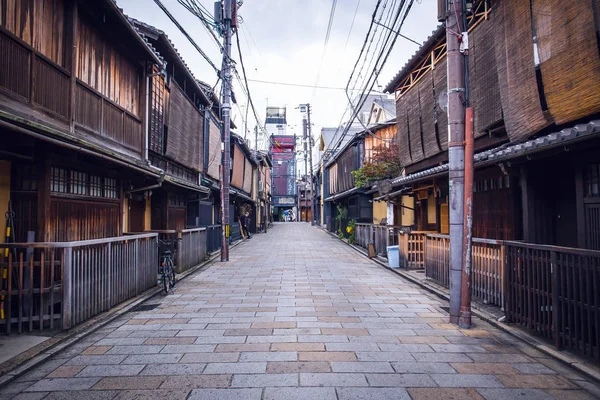 Kyoto Japão Novembro 2018 Gion Essas Casas Maquiya Preservadas Muitas — Fotografia de Stock