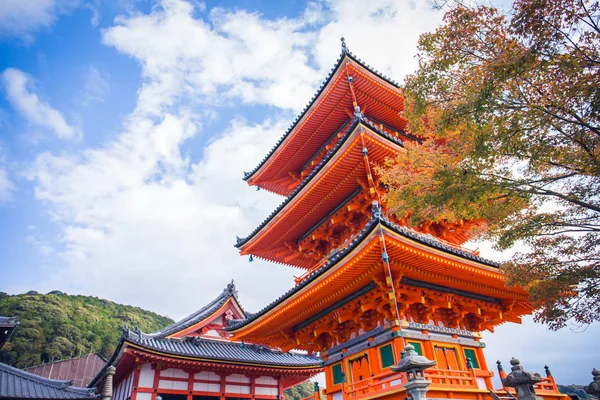 Kyoto Japan November 2018 Kiyomizu Dobbels Oudste Boeddhistische Tempel Het — Stockfoto