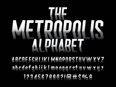 Modern soyut alfabe tasarımının vektörü