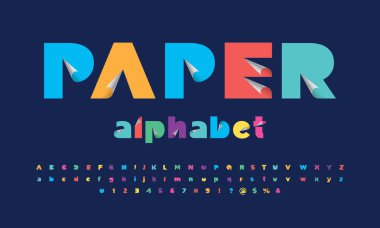 kağıt kesme alfabe tasarım