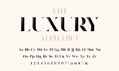 Stilize modern göz alıcı yazı tipi ve alfabe tasarım vektör