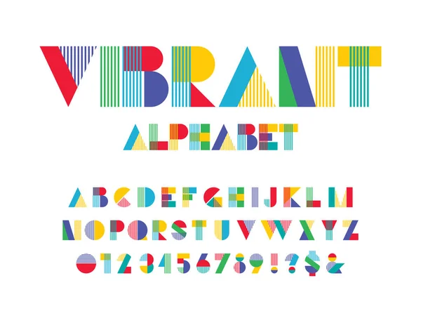Vecteur Alphabet Abstrait Moderne — Image vectorielle