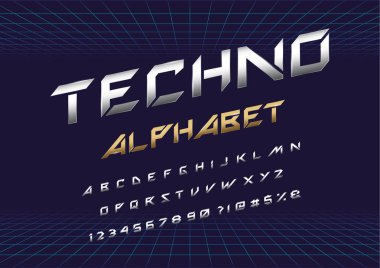 Futuristik ekran vektör dizgi