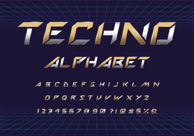 Futuristik ekran vektör dizgi