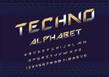 Futuristik ekran vektör dizgi