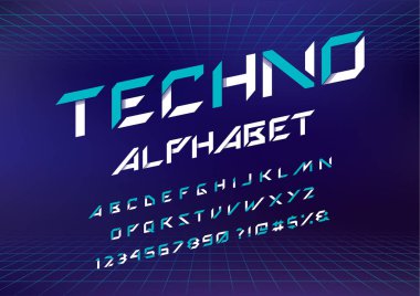 Futuristik ekran dizgi tasarım