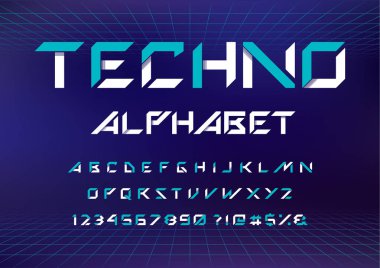 Futuristik ekran dizgi tasarım