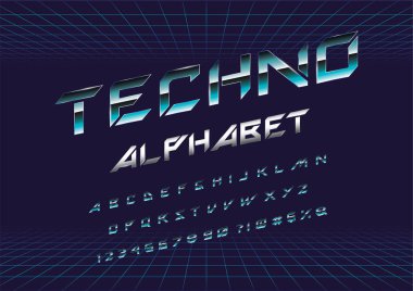 Futuristik ekran vektör dizgi