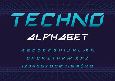 Futuristik ekran dizgi tasarım