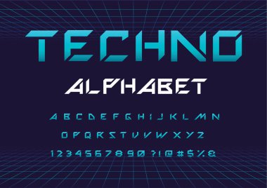 Futuristik ekran dizgi tasarım