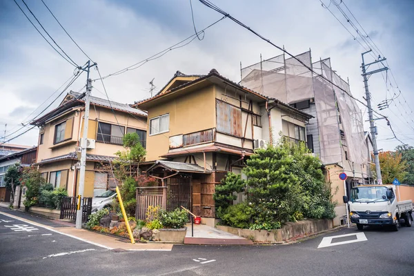 Kyoto Japão Novembro 2018 Casa Japonesa Antiga Uma Área Residencial — Fotografia de Stock