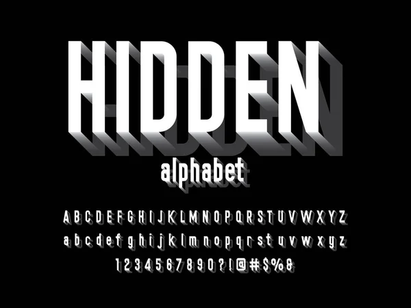 Vektor Des Stilisierten Modernen Alphabet Designs — Stockvektor