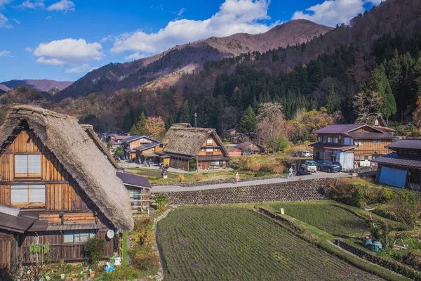 Shirakawa Japonsko Listopad 2018 Širakawago Nejslavnější Vesnicí Japonsku Protože Místo — Stock fotografie