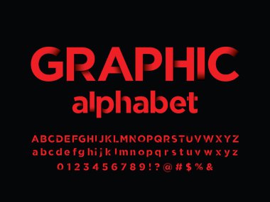 Modern soyut alfabe tasarımının vektörü