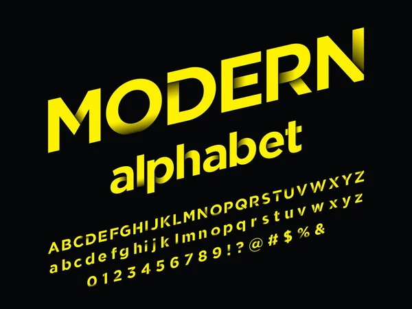Vektor För Modern Abstrakt Alfabet Design — Stock vektor