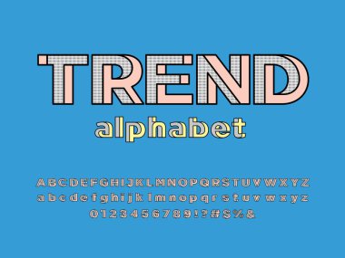 Modern soyut alfabe tasarımının vektörü