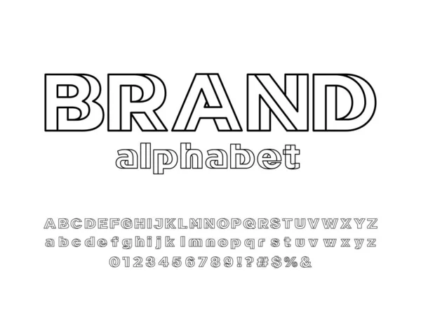 Modern soyut alfabe tasarımının vektörü