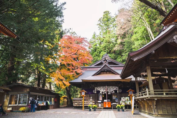 Fujiyoshida Giappone Novembre 2018 Santuario Arakura Fuji Sengen Nella Prefettura — Foto Stock