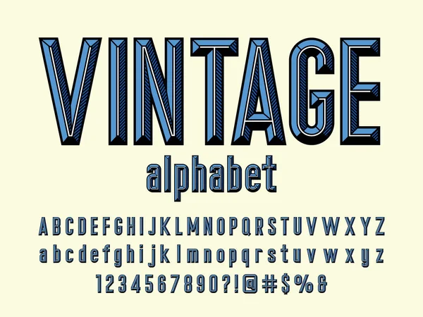 Дизайн Алфавита Стиле Резца Прописными Строчными Буквами Числом Символами — стоковый вектор