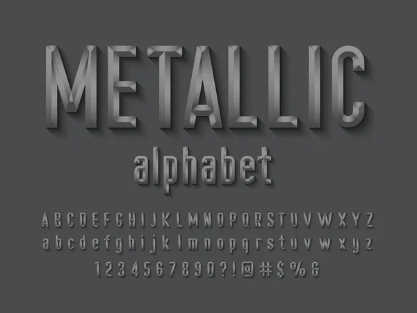 Дизайн Алфавита Стиле Резца Прописными Строчными Буквами Числом Символами — стоковый вектор