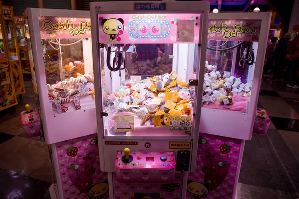 Nantou County Taiwan Mei 2018 Arcade Kraan Automaat Met Kleurrijke — Stockfoto