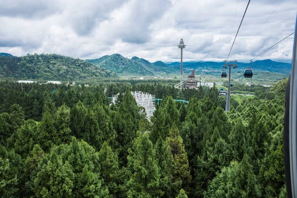 Sun Moon Lake Ropeway Naturskön Linbana Som Förbinder Sun Moon — Stockfoto