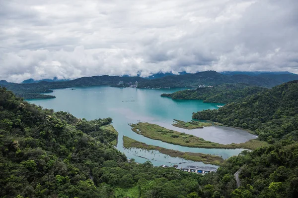 Una Vista Panorámica Del Famoso Lago Sun Moon Taiwán —  Fotos de Stock