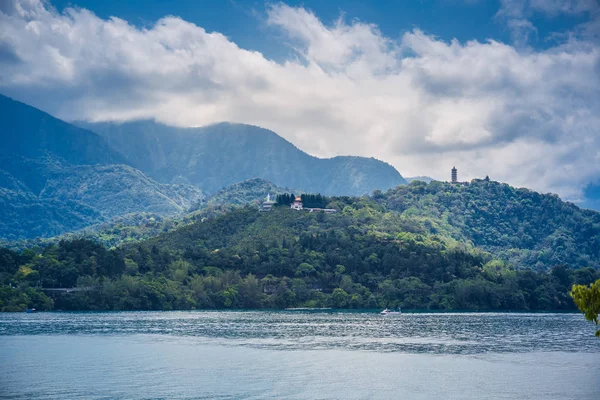 Landskapsbild Den Berömda Sun Moon Lake Taiwan — Stockfoto