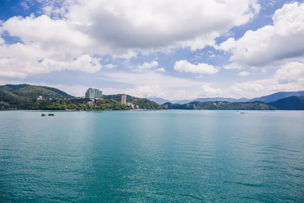 Una Vista Panorámica Del Famoso Lago Sun Moon Taiwán — Foto de Stock