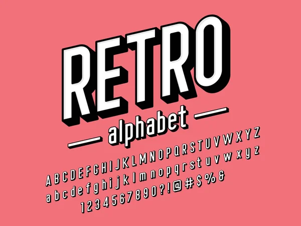 現代の凝縮大胆なアルファベットデザインのベクトル — ストックベクタ