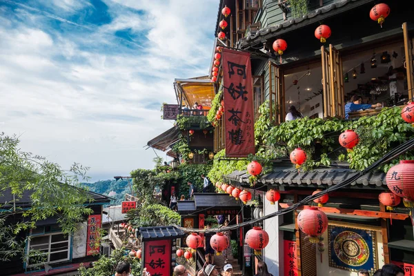 Jiufen Taiwan Juni 2018 Jiufen Een Oude Goudmijnstad Aan Noordkust — Stockfoto