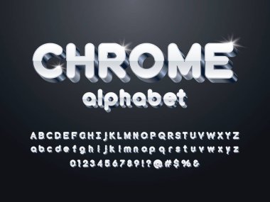 Vektör lüks 3D altın alfabe tasarım