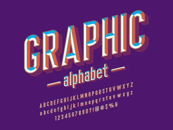 Conception Alphabet Style Ciseau Avec Majuscules Minuscules Chiffres Symboles — Image vectorielle