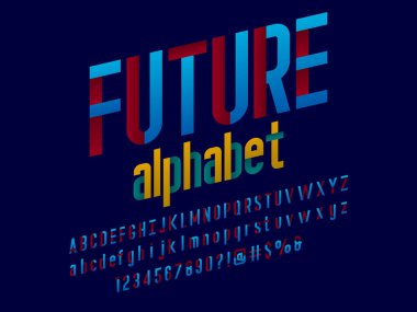 Modern soyut alfabe tasarımının vektörü