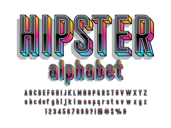 Vektor Des Modernen Bunten Alphabet Designs — Stockvektor