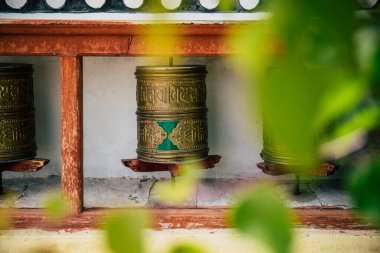 Diskit Manastırı 'nda Tibet dua çarkı