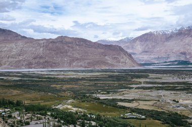Nubra Vadisi 'nin muhteşem manzarası.