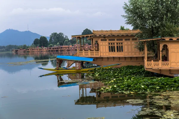 Shikara Liten Paddlade Taxibåt Det Den Kulturella Symbolen För Kashmir — Stockfoto