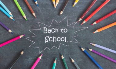 okula geri, kalem, eğitim, tahta