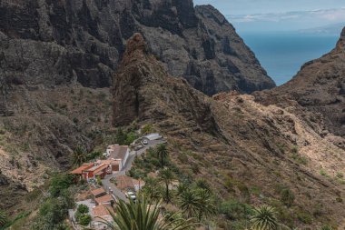 Masca, korsanlar köyü, Tenerife güzel dağ köyü.
