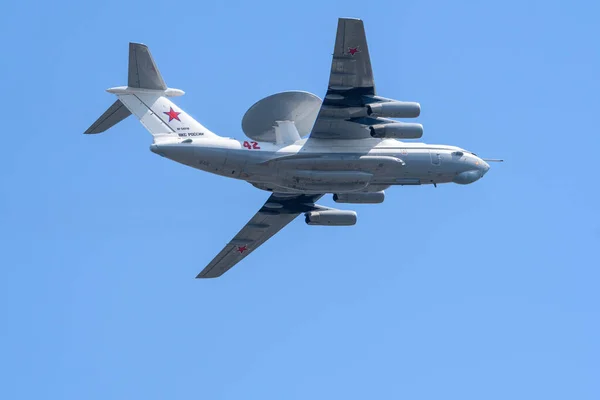 Moscow Russia Jun 2020 Sovjet Russische Langeafstandsradardetectie Controlevliegtuigen Mainstay Parade — Stockfoto