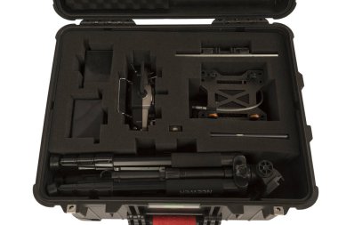 Atina, Yunanistan, 30 Mart 2015: İle DJI indeks işlem S900 robot uçuş takılı bir sony ile A7 Edition dijital kamera Atina, Yunanistan. Gözetleme için insansız uçak ile DJI indeks işlem sanayi üretir
