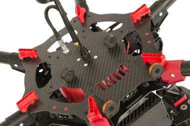 Atina, Yunanistan, 30 Mart 2015: İle DJI indeks işlem S900 robot uçuş takılı bir sony ile A7 Edition dijital kamera Atina, Yunanistan. Gözetleme için insansız uçak ile DJI indeks işlem sanayi üretir