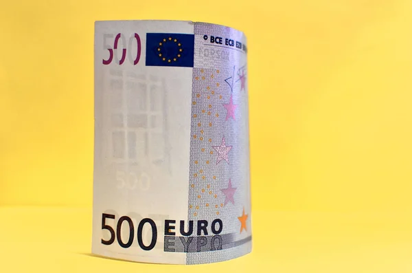Euro Symbol, European Union Currency, Five hundreds (500) Euro banknotes. Euro Bills.