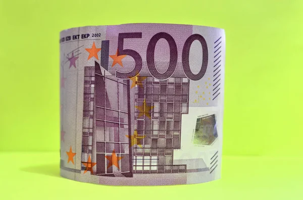 Euro Symbol, European Union Currency, Five hundreds (500) Euro banknotes. Euro Bills.