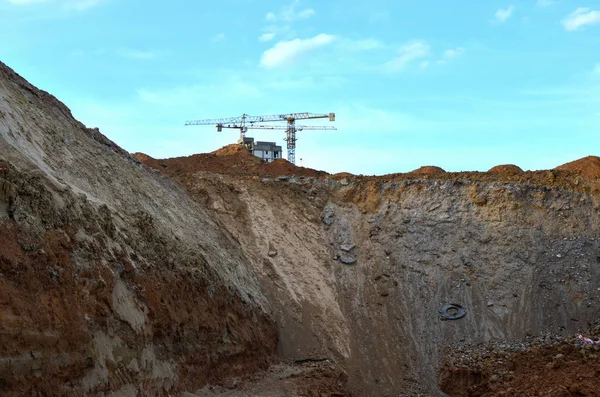 Foundation pit for the construction of apartment building - Image