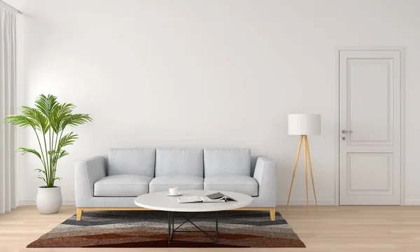 Sofa Wohnzimmer Für Mockup Rendering — Stockfoto