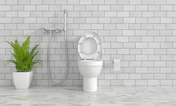 Toaleta Roślin Ozdobnych Renderowania — Zdjęcie stockowe